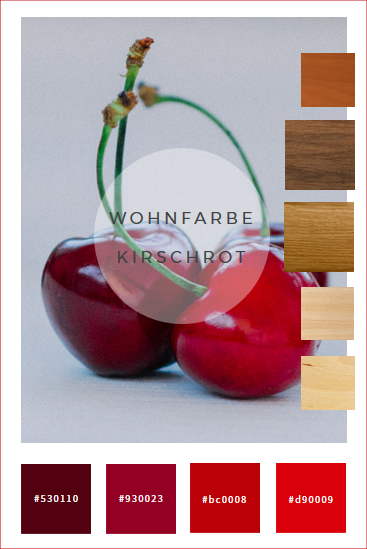 Farbkonzepte: Wände in Kirschrot